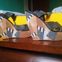 sandalo zeppa 15cm tg 39