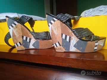 sandalo zeppa 15cm tg 39