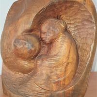 Scultura in legno di Otto Irsara