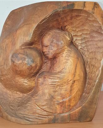 Scultura in legno di Otto Irsara