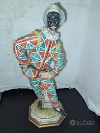 Arlecchino Capodimonte Porcellane Principe cm 23