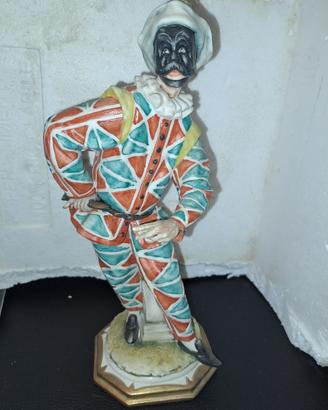 Arlecchino Capodimonte Porcellane Principe cm 23