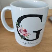 Tazza personalizzata con iniziale e nome 