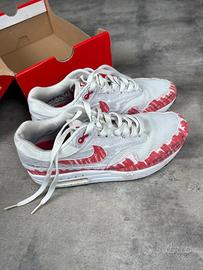 Nike Air Max 1 Sketch to Shelf bianche e rosse