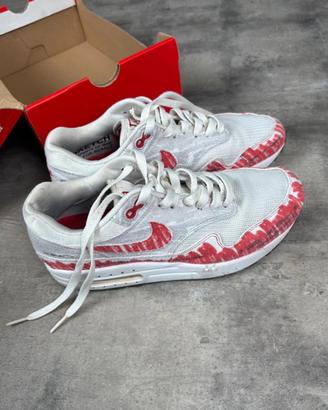 Nike Air Max 1 Sketch to Shelf bianche e rosse