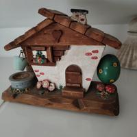 Casetta legno per cucito originale anni '50 