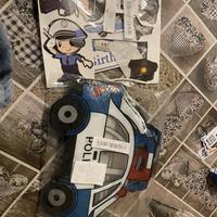 Sacchetti snack e decorazioni tema Polizia festa b