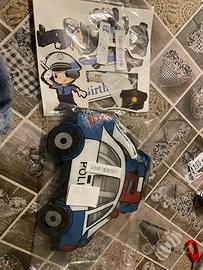 Sacchetti snack e decorazioni tema Polizia festa b