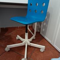 sedia per scrivania blu