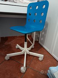 sedia per scrivania blu