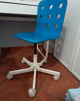sedia per scrivania blu