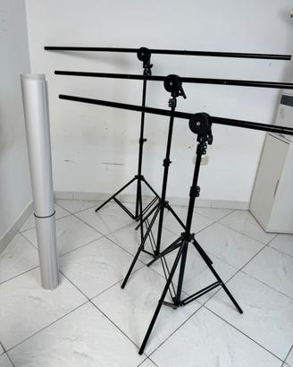 Kit Fotografico Completo 120x100 cm + 16 Morsetti