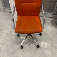 Sedia ufficio in pelle Quinti Sedute