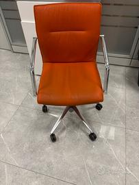 Sedia ufficio in pelle Quinti Sedute