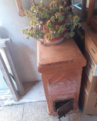 Stufa in terracotta  Felici  Prato anni 50 