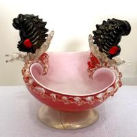 Antico centrotavola in vetro Murano