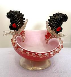 Antico centrotavola in vetro Murano