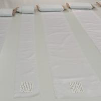 tramezzi/bordure  in raso bianco con disegno laser