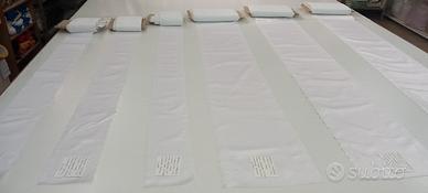 tramezzi/bordure  in raso bianco con disegno laser