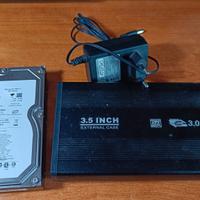 Case + HDD Seagate 500 gb