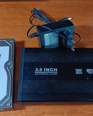 Case + HDD Seagate 500 gb