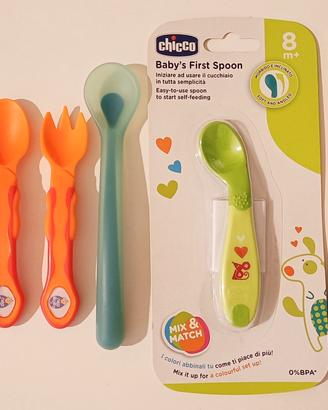 Posate bambino + beccucci biberon [NUOVO]