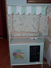 carrettino gelataio in legno