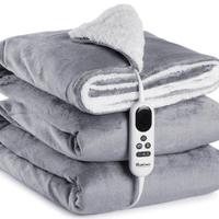 riscaldata plaid piumino elettrico 180 x 130 cm