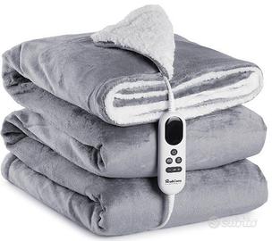 riscaldata plaid piumino elettrico 180 x 130 cm