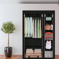 Armadio portatile in tela nero – nuovo, mai usato