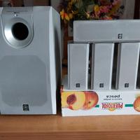 4 casse Yamaha + Centrale + Sub 6 Ohm