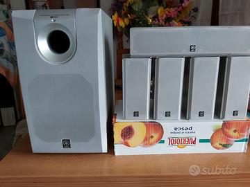 4 casse Yamaha + Centrale + Sub 6 Ohm