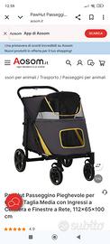 Passeggino e carrello per cani