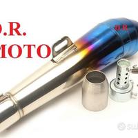 Scarico 42 CM acciaio titanio universale conico DB