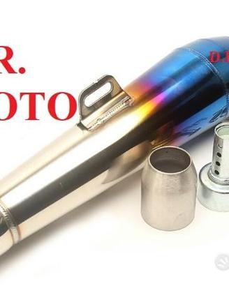 Scarico 42 CM acciaio titanio universale conico DB