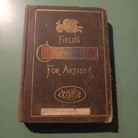 libro antico raro field's cromatografia for artist