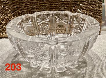 Posacenere cristallo di Boemia intagliato BELLO+++