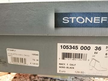 stivaletto basso con tacco. 