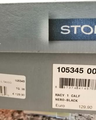 stivaletto basso con tacco. 