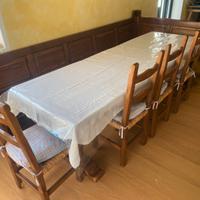 Tavole sedie e panca