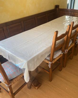 Tavole sedie e panca