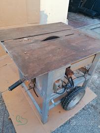 sistema artigianale taglio legno -sega elettrica
