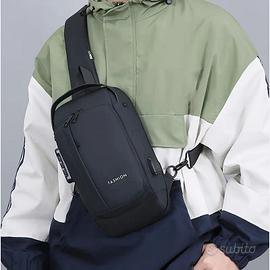 MARSUPIO TRACOLLA IMPERMEABILE CHIUSURA ANTIFURTO