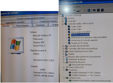 Notebook Acer Travelmate 2602WLMI FUNZIONANTE