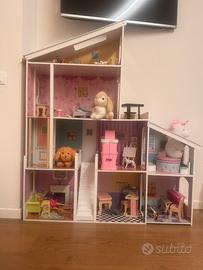 Casa bambole legno
