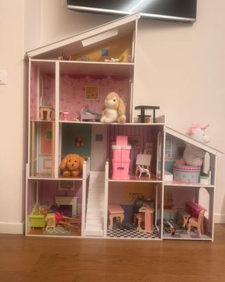 Casa bambole legno