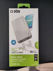 Powerbank sbs 10400mA con Intelligent Charge