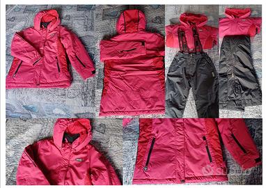 Completo tuta sci bambina 11/12 anni 146/152 cm