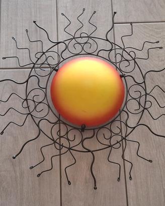 lampada da parete/ applique a forma di sole