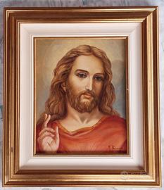 Quadro di Cristo olio su tela